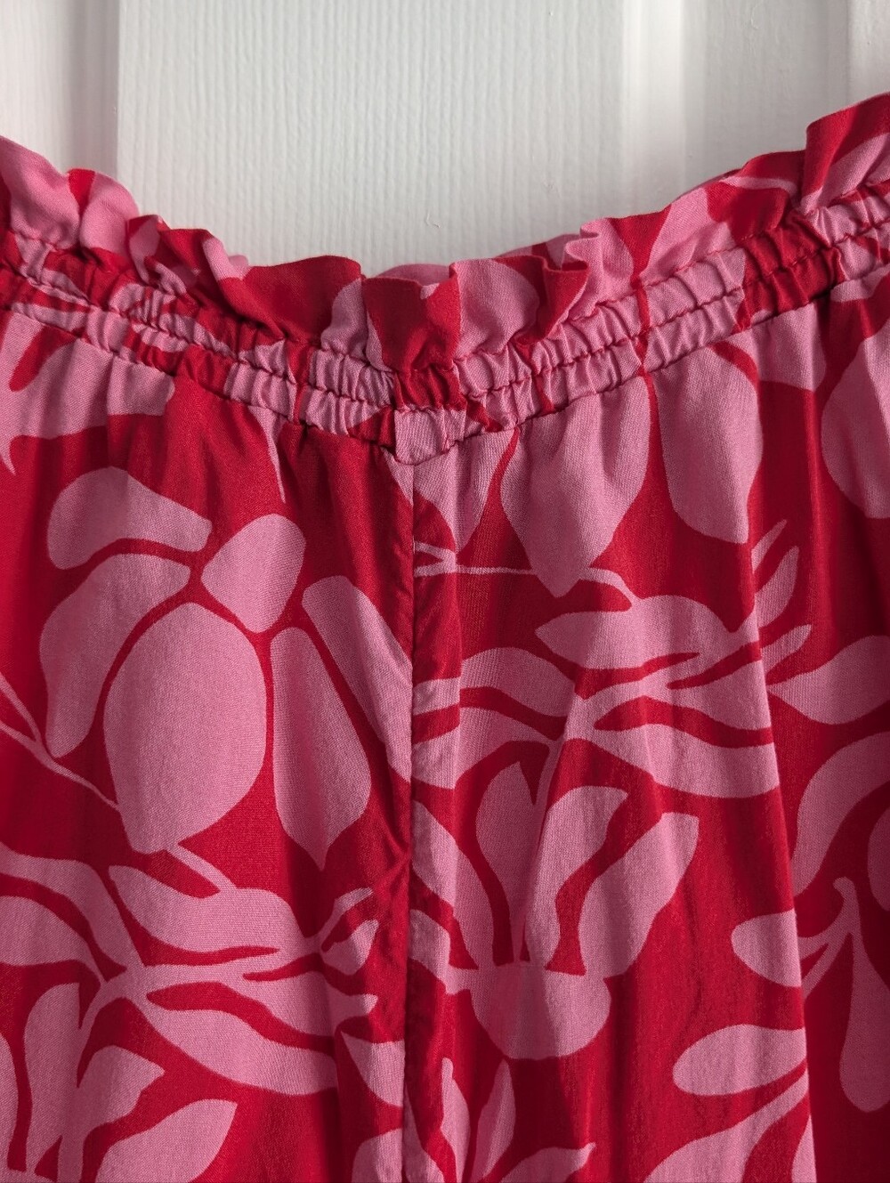 Shade & Shore Pink Floral Wide-Leg Pants Swimsuit Coverup Cover-up - Picture 8 of 9
